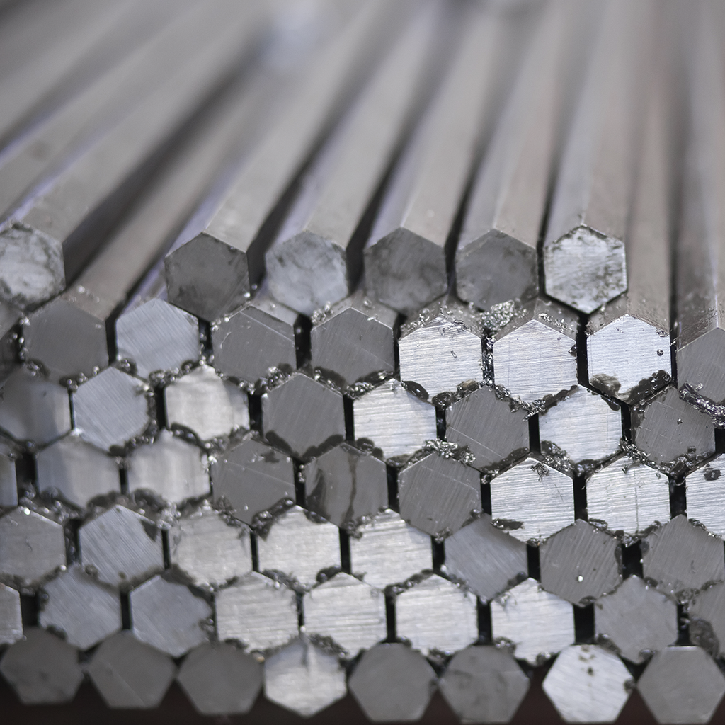 aceros inoxidables hexagonal